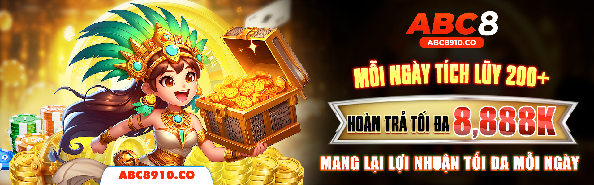 Mỗi ngày tích lũy 200+ Hoàn trả tối đa 8,888k Mang lại lợi nhuận tối đa mỗi ngày