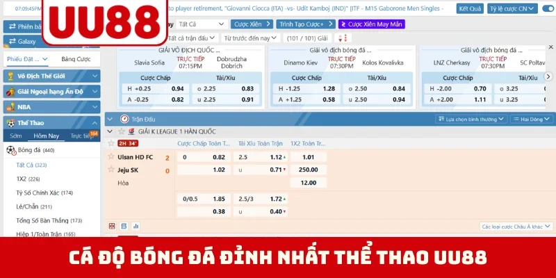 Cá độ bóng đá đỉnh nhất thể thao UU88